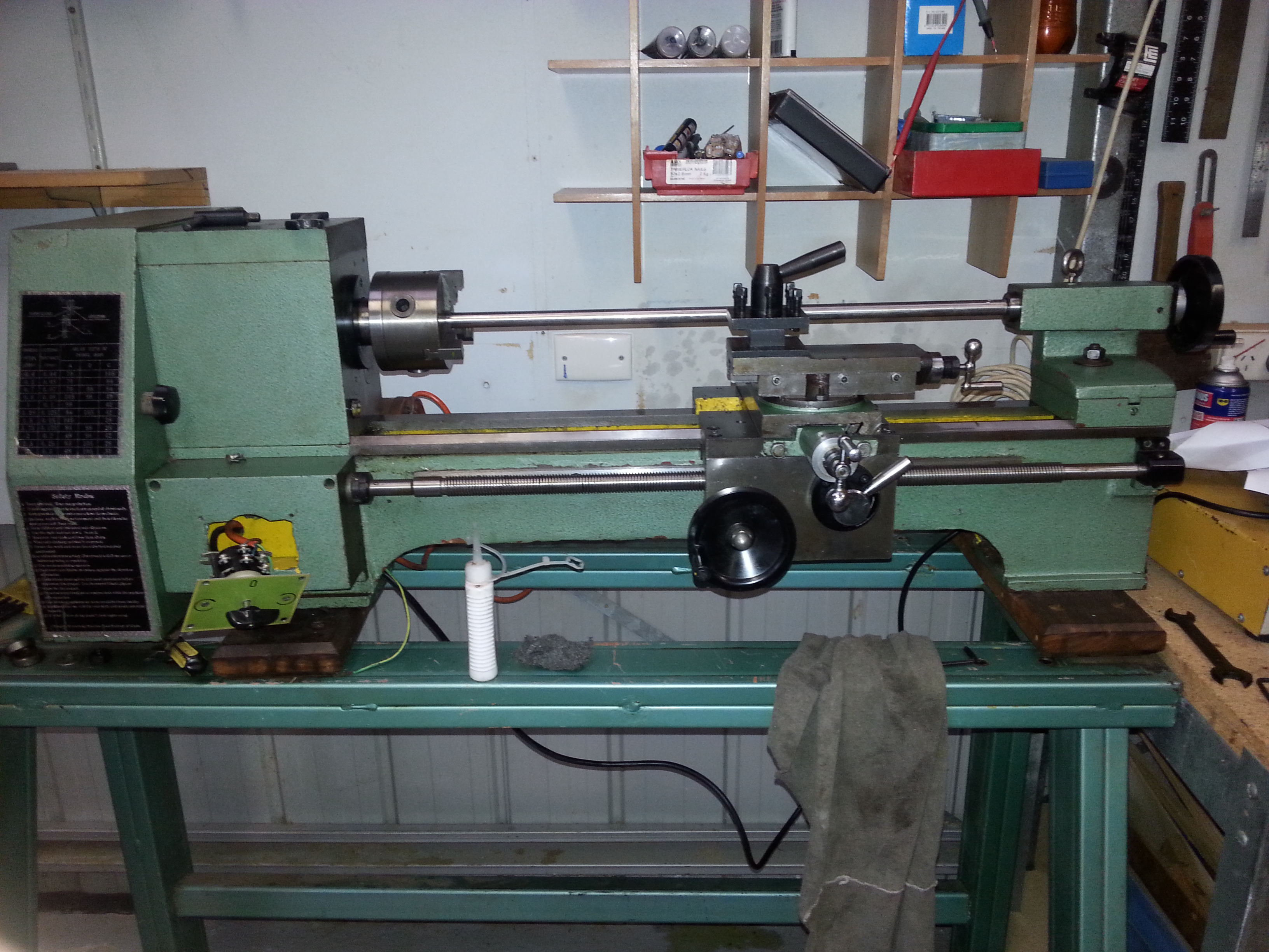 Lathe as first acquired